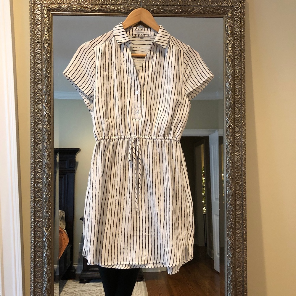 Black/White Striped Dress Sz S